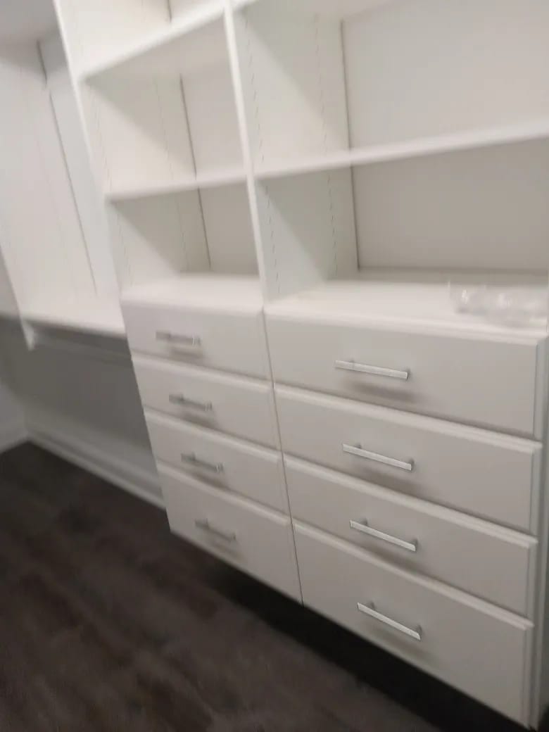 Custom Cabinetry for a walk in closet 