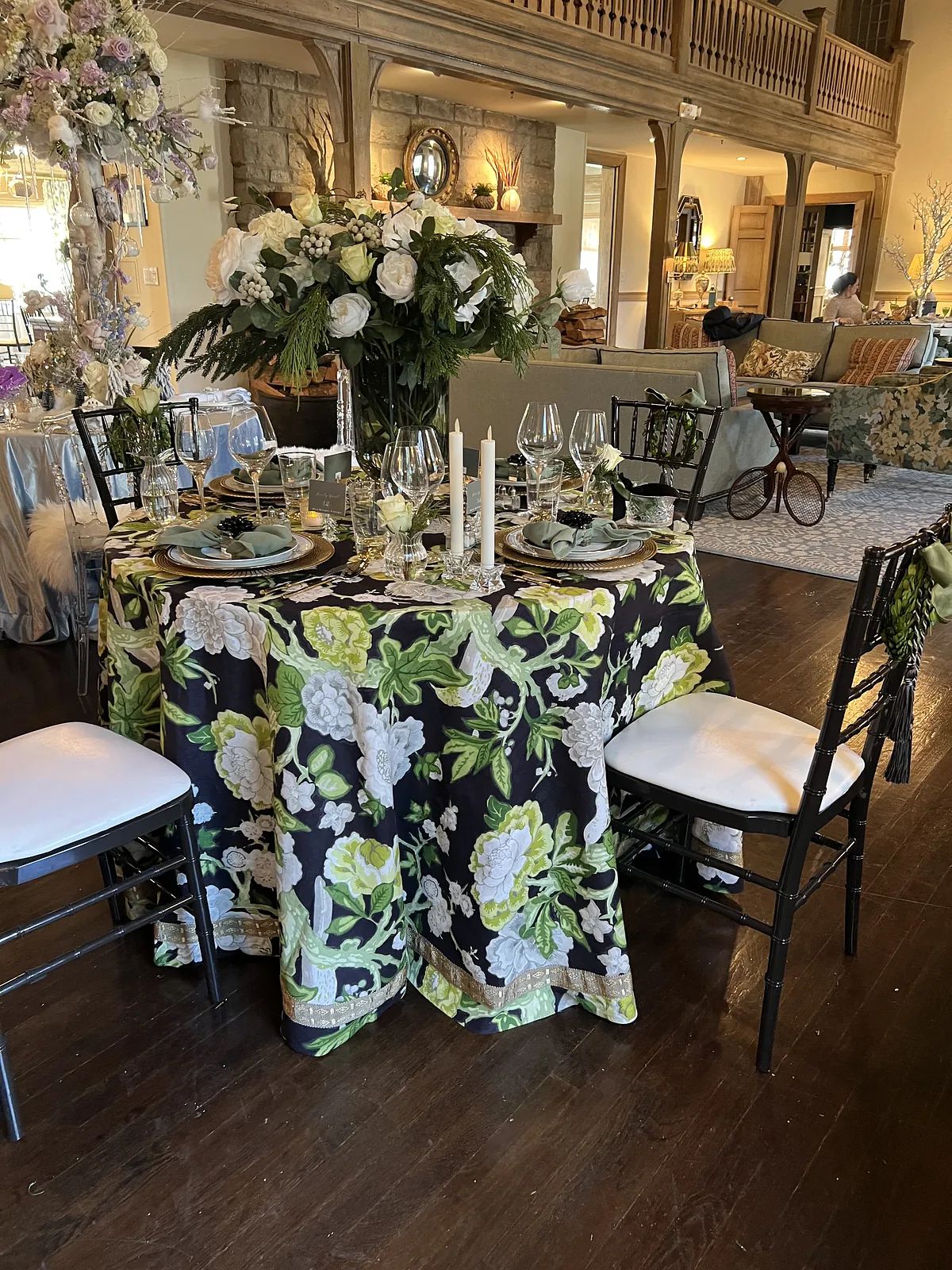 Another collaboration, here with Schumacher donating the fabric