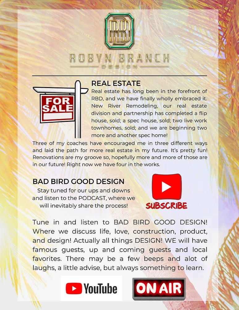 Real Estate, Bad Bird Good Design & Florida Design