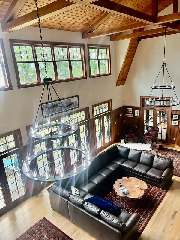A Lake George great room gets a fresh face.