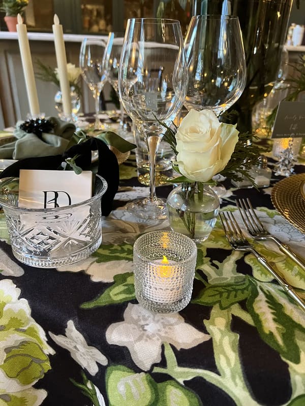 Holiday table design for Greenwich Ct