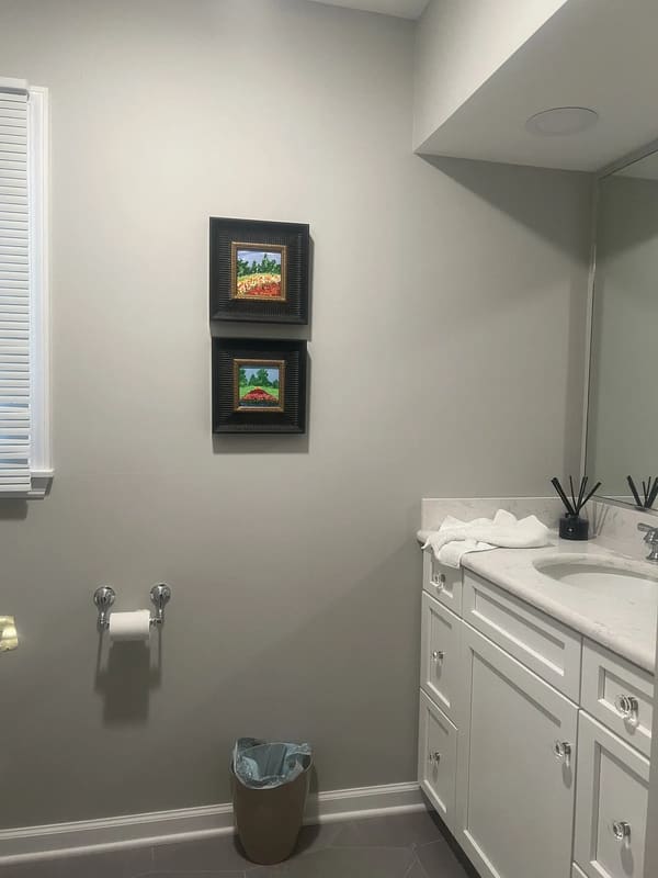 A feminine Powder Room-iconic glow up, and Loudonville makeover 